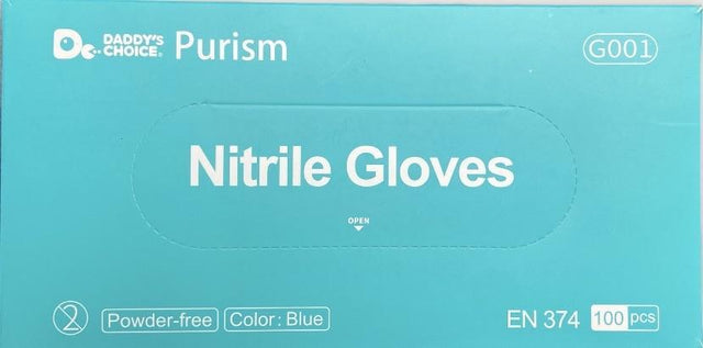 Nitirle Examination Powder free Blue gloves medical Exam
