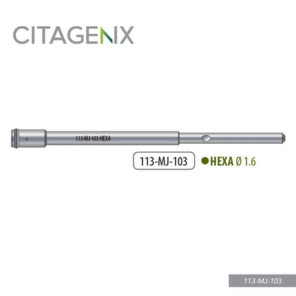 Hexa Driver Shaft, 1 driver/Sachet 113-MJ-103