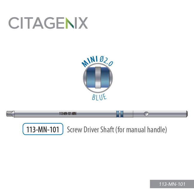 Mini Driver Shaft, 1 driver/Sachet 113-MN-101