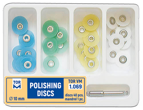 TOR VM Dental Polishing Discs with Metal Connector Kit, 40pcs – Professional Matrix System & Restorative Tool