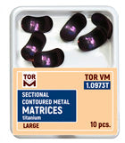 TOR VM Dental Sectional Contoured Titanium Matrices 10pcs – Professional Matrix System & Restorative Tool