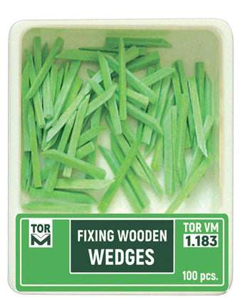 TOR VM Dental Wooden Wedges Thin Short (Green or White) 100pcs – Professional Matrix System & Restorative Tool