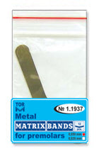 TOR VM Dental Metal Matrix Bands for Molars Shape 7 (without Ledge) 12pcs – Professional Matrix System & Restorative Tool