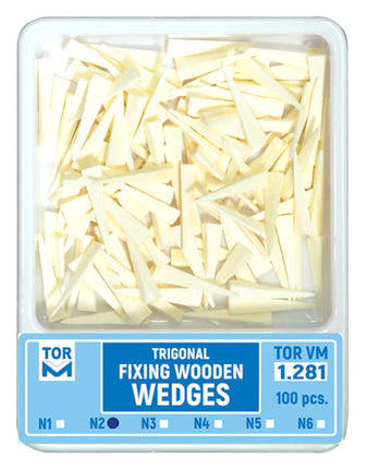 TOR VM Dental Triangle Wooden Wedges 100pcs – Professional Matrix System & Restorative Tool