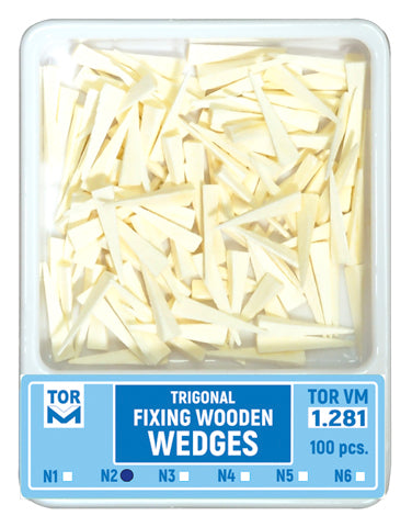 TOR VM Dental Triangle Wooden Wedges 100pcs – Professional Matrix System & Restorative Tool