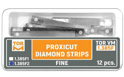 TOR VM Dental Proxicut Diamond Strips (Fine, for Holder 1.369) 12pcs – Professional Matrix System & Restorative Tool