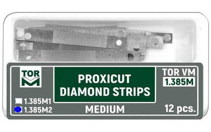 TOR VM Dental Proxicut Diamond Strips (Medium, for Holder 1.369) 12pcs – Professional Matrix System & Restorative Tool