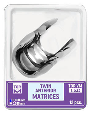 TOR VM Dental Twin Anterior Matrices (Palatal) 12pcs – Professional Matrix System & Restorative Tool