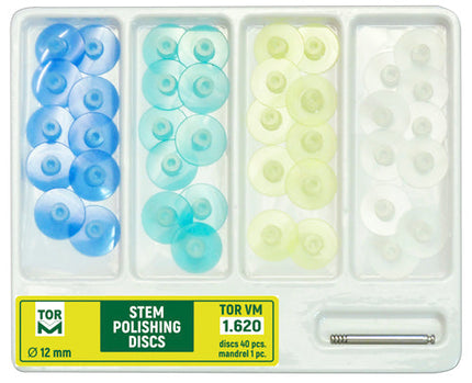 TOR VM Dental Stem Polishing Discs Kit 40pcs – Professional Matrix System & Restorative Tool