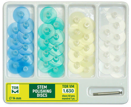 TOR VM Dental Stem Polishing Discs Kit 40pcs – Professional Matrix System & Restorative Tool