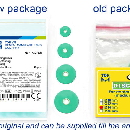 TOR VM Dental Medium Discs for Contouring with Metal Connector, 40pcs – Professional Matrix System & Restorative Tool