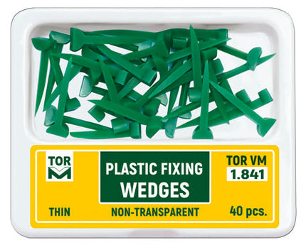 TOR VM Dental Fixing Plastic Wedges 40pcs – Professional Matrix System & Restorative Tool