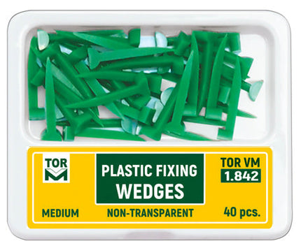 TOR VM Dental Fixing Plastic Wedges 40pcs – Professional Matrix System & Restorative Tool