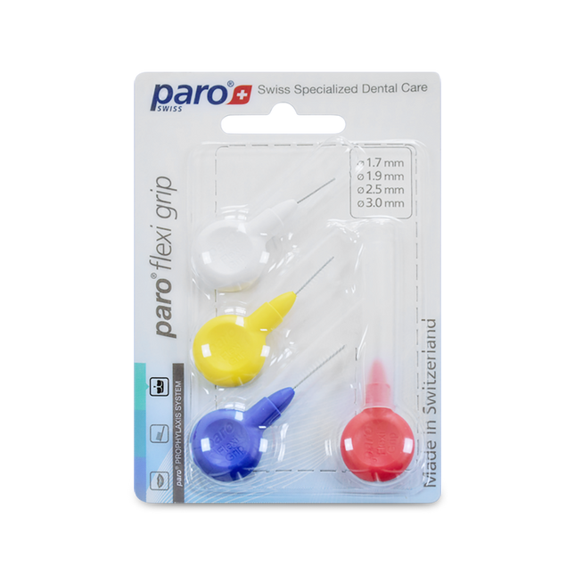1070, paro® interdental flexi grip, sample pack, 4 diff. size