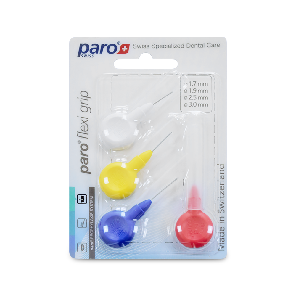 1070, paro® interdental flexi grip, sample pack, 4 diff. size