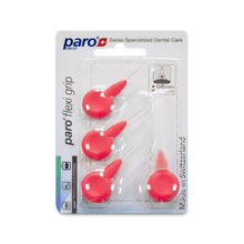 1073, paro® flexi grip, xxx-fine, red, cylindric, 1.9 mm, 4 pcs , interdental brush