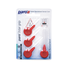 1091 paro® 3star grip – xxx-fi ne, red, triangular, 4 pcs.