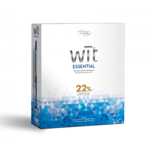 Wit Essential 22% Carbamide Peroxide Take-Home Gel Whitening Kit: 4 x 3g
