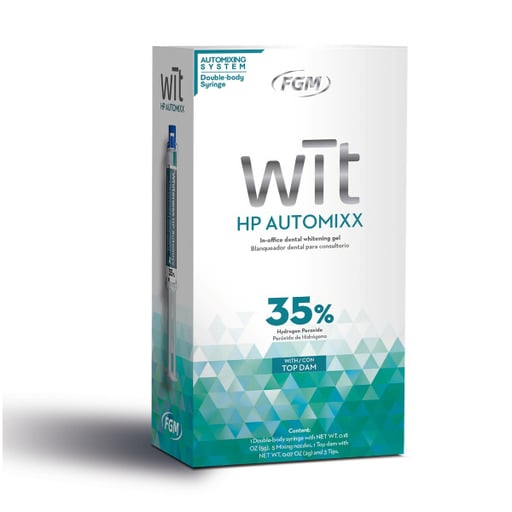 Wit HP AutoMixx 35% Hydrogen Peroxide In-Office Automix Whitening Kit: 1 x 5g