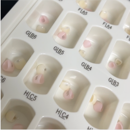KTR-Zirconia Incisors&Cuspids Starter Kit with 96 crowns Mini Fit