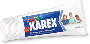 Kinder Karex Hydroxyapatite Toddler Toothpaste - 2.3 Ounce, Fluoride-Free and Safe for Accidental Swallowing