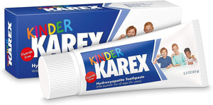 Kinder Karex Hydroxyapatite Toddler Toothpaste - 2.3 Ounce, Fluoride-Free and Safe for Accidental Swallowing