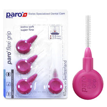 1078, paro® flexi grip, superfine, pink, cylindric, 2.0 mm, 4 pcs , interdental brush