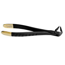 Deep Gripping Atraumatic Extraction Forceps, Lower Anterior, BLACK &amp; GOLD Series