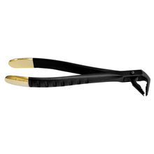 Deep Gripping Atraumatic Extraction Forceps, Lower Anterior, BLACK &amp; GOLD Series