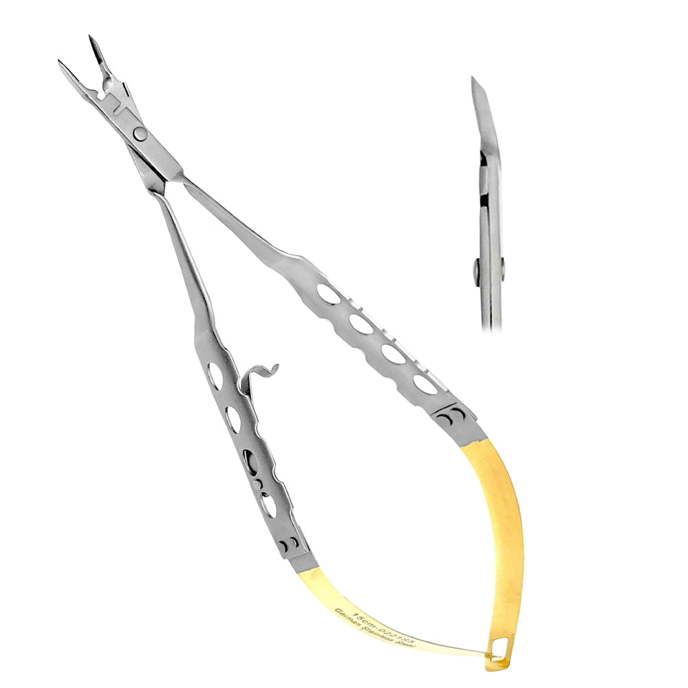 Needle Holder Micro With Cutting Edge, Thumb-Lock, CVD 15CM