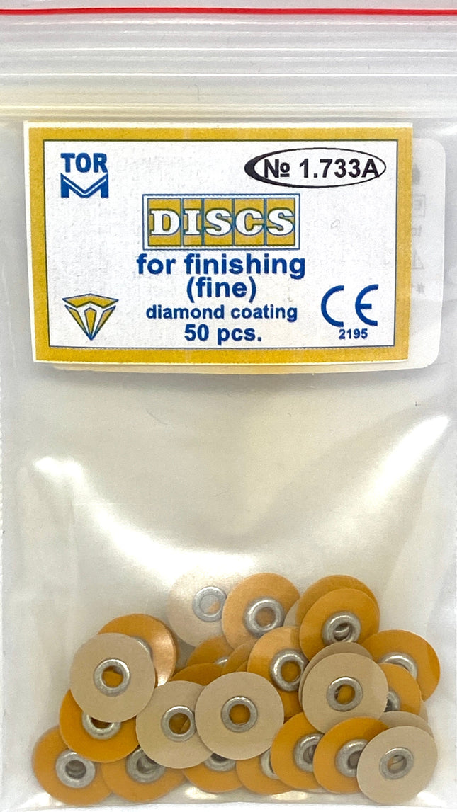 TOR VM Dental ARCHIVED Fine Diamond Coating: Discs for Finishing , 50pcs – Professional Matrix System & Restorative Tool