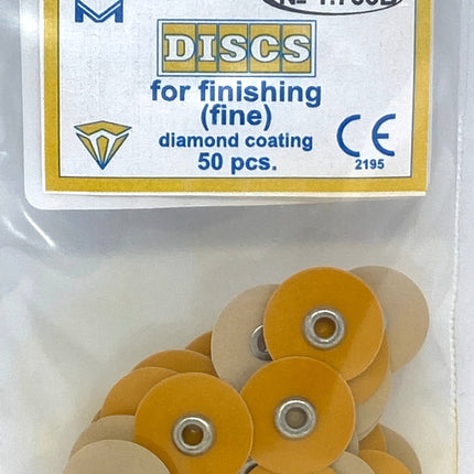 TOR VM Dental ARCHIVED Fine Diamond Coating: Discs for Finishing , 50pcs – Professional Matrix System & Restorative Tool