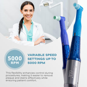 Prophy Genie made in USA prophy handpiece. Great hold and light weight 360 swivel with autoclave.