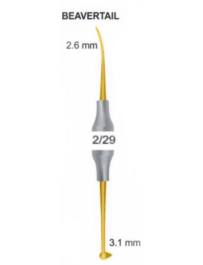 Burnishers 2/29 BEAVERTAIL 2.6 mm / 3.1 mm