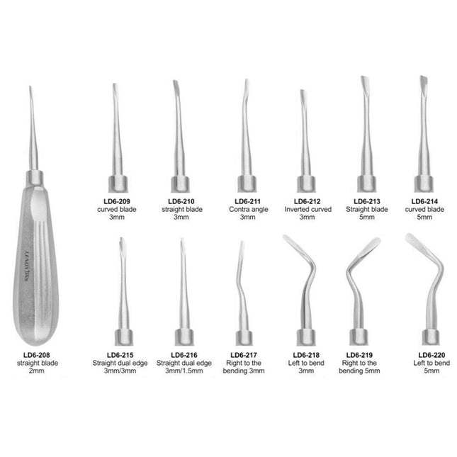 Dental Luxating Elevators Set Of 13pcs
