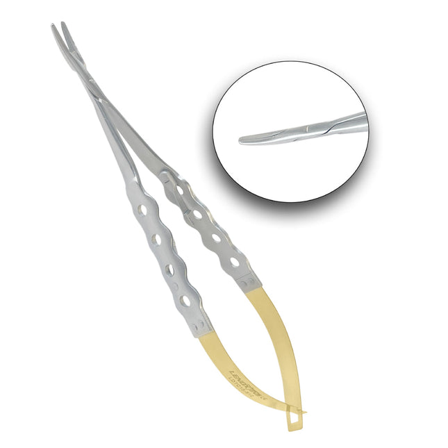 Castro-Viejo Needle Holder Twist Joint, Curved 16cm TC