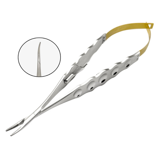 Castroviejo Needle Holder 18cm CVD, Wide Handle Grip TC