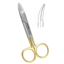 Crown Scissors  Beebee 110mm Saw edge, Curved TC