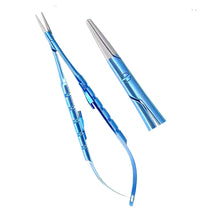 Micro Castrovijo Needle Holder Straight 14cm Titanium