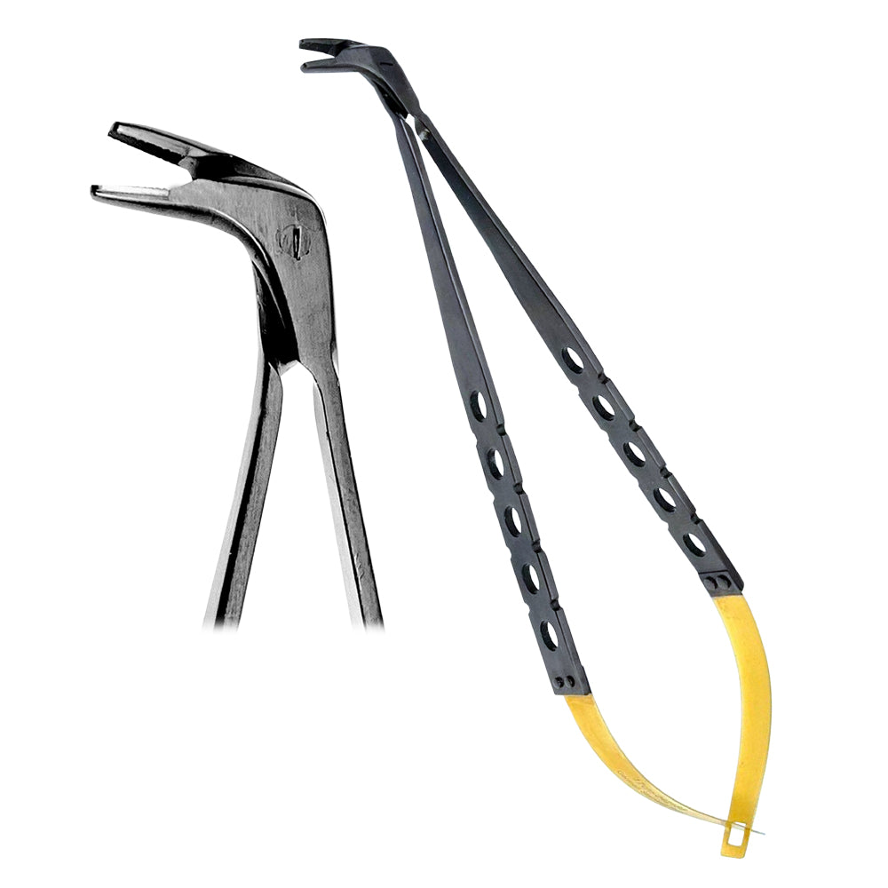 Matrix Band Holding Forceps, Sectional Matrix Inserting Forceps TC- Black-Gold