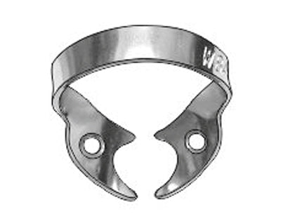 TOR VM Dental Clamp W8A (Wingless Clamp with Rigid Angular "Jaws", for Large Molars (Festooned Jaws for Molars' Roots) – Professional Matrix System & Restorative Tool