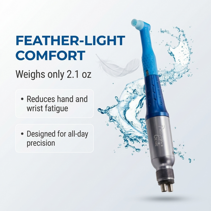 Prophy Genie Dental Handpiece – USA Made, Lightweight, 360° Swivel, Lube-Free