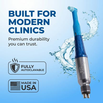 Prophy Genie Dental Handpiece – USA Made, Lightweight, 360° Swivel, Lube-Free