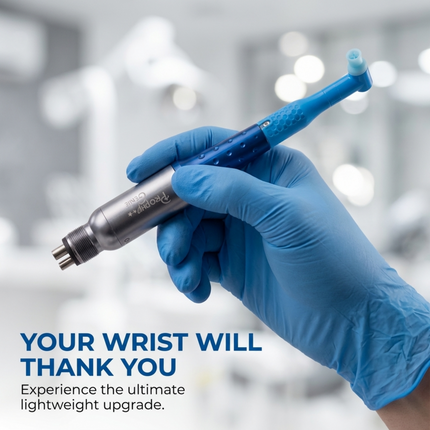 Prophy Genie Dental Handpiece – USA Made, Lightweight, 360° Swivel, Lube-Free