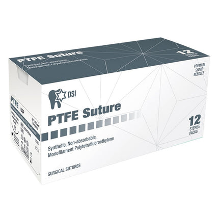 DSI 3/0, 30" (75cm) Non-Absorbable PTFE Suture, Sterile, White 12/Box