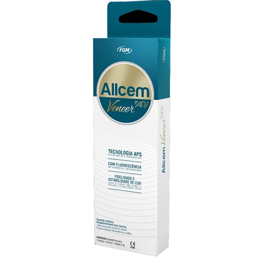 Allcem Veneer APS Shade E-Bleach M, 2.5g Syringe with 5 Applicator Tips