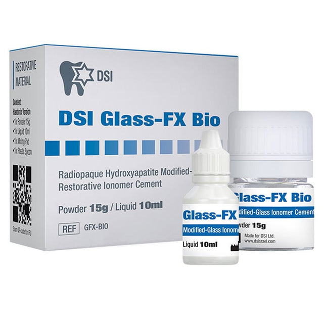 DSI Glass-FX Bio Hydroxyapatite Modified-Glass Ionomer Cement, 15g Powder & 10 mL Liquid