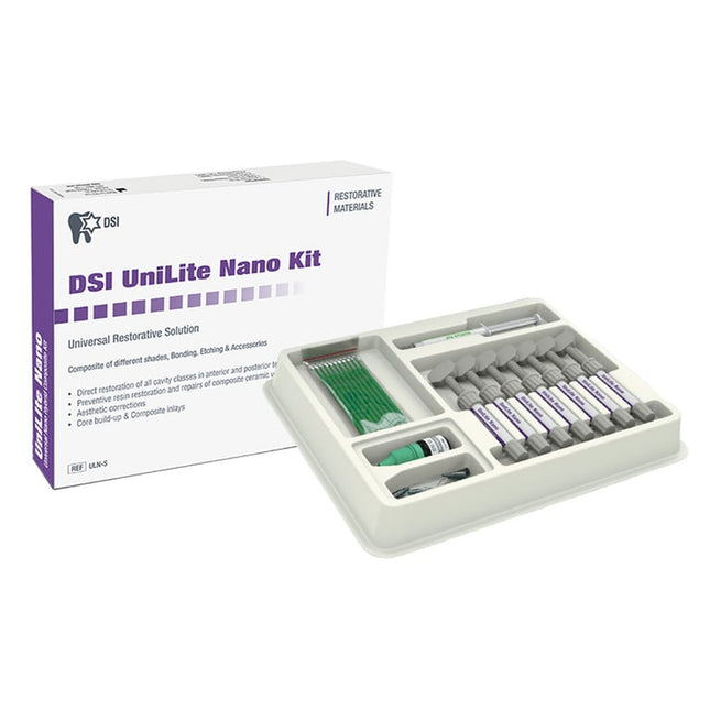 UniLite Nano Light-Cure Radiopaque Nano-Hybrid Composite, Assorted Shades Kit. Includes