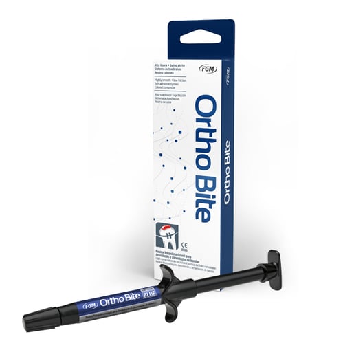 Ortho Bite - Blue 4g Syringe. Light-Cure Ortho Resin Composite for temporary