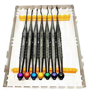 PDL Luxating Elevators Set Of 7 Titanium Coated in Cassette